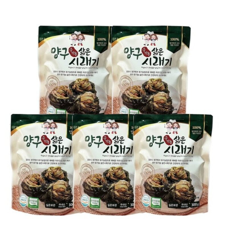 양구친환경 펀치볼 유기농 삶은 시래기 300g*4봉, 4개, 300g