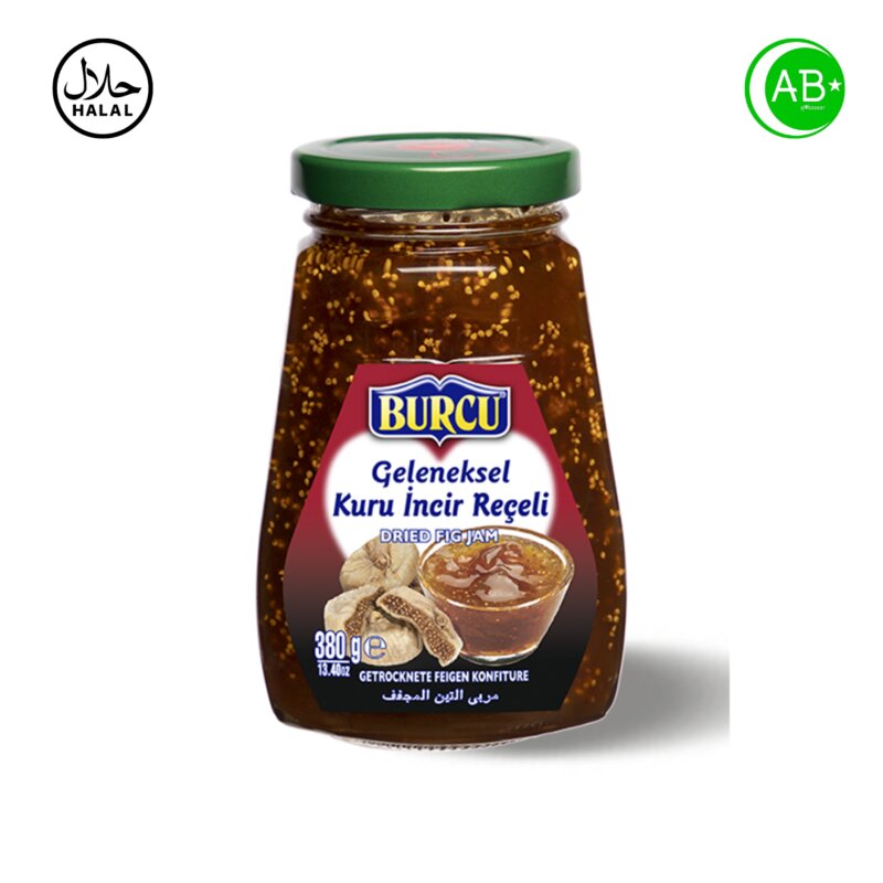 Dried fig jam Halal Turkiye 말린 무화과 잼 할랄 튀르키예, 1개, 380g