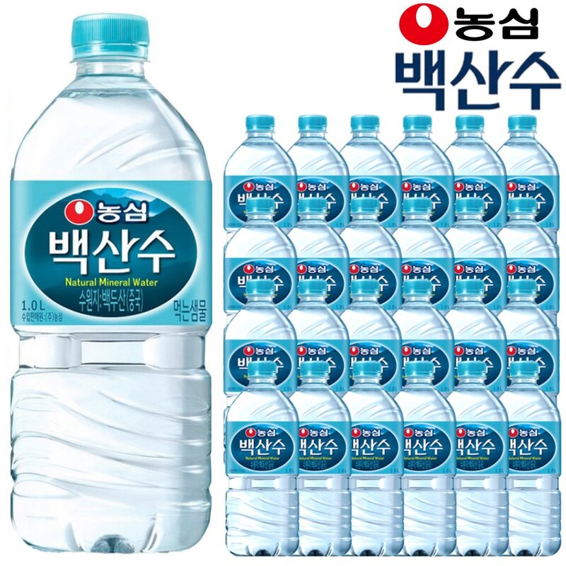 백산수 생수, 1L, 24개