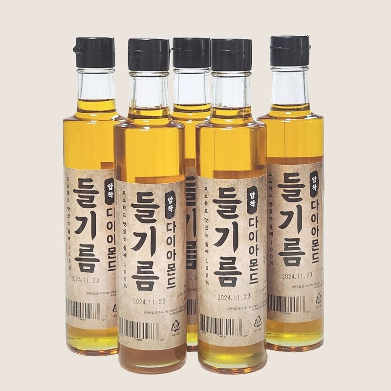 오메가3 함유 다이아몬드 생들기름 저온압착 300ml 신수코리아, 1개