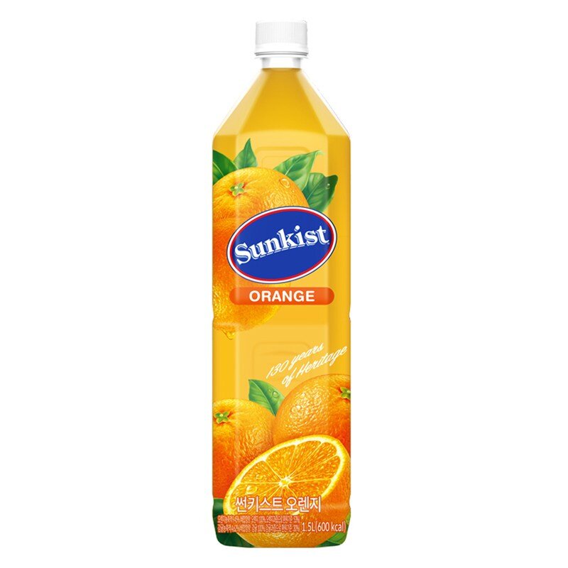 썬키스트 오렌지주스, 1.5L, 2개