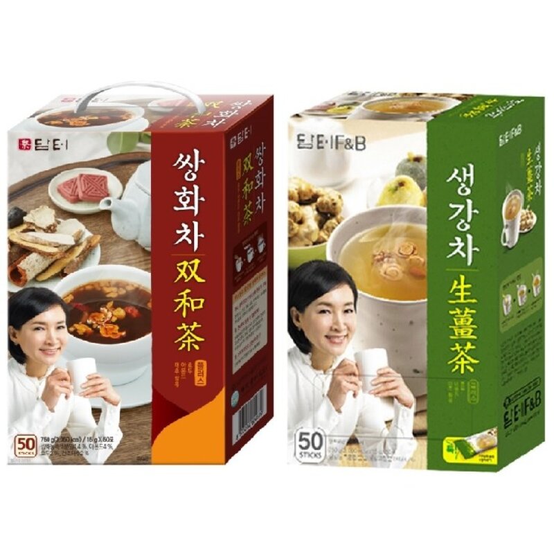 담터 생강차 50T + 쌍화차 50T, 15g, 1개, 1개입