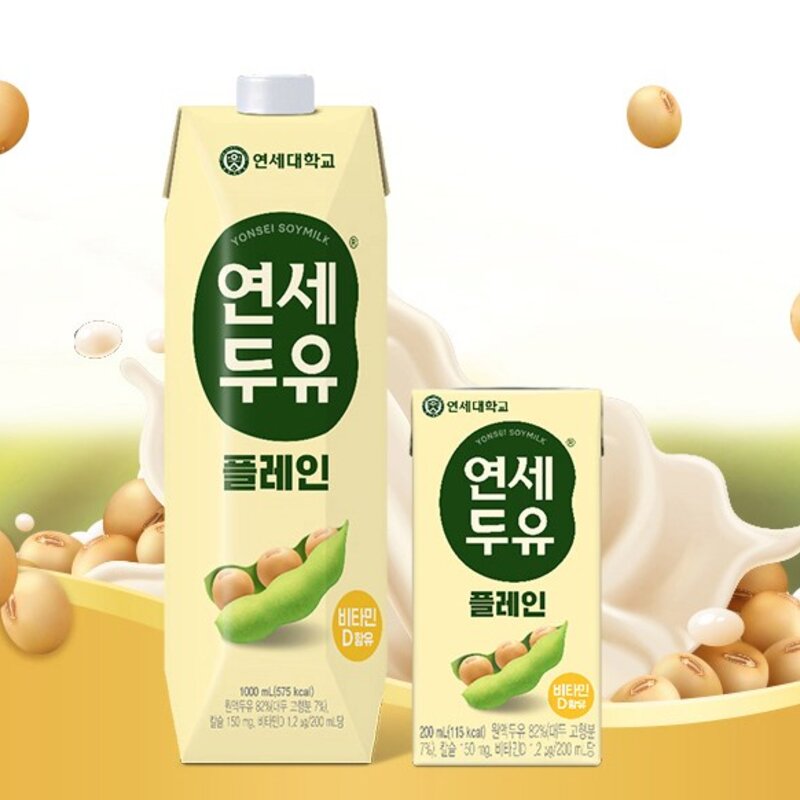 연세두유 플레인, 1L, 12개