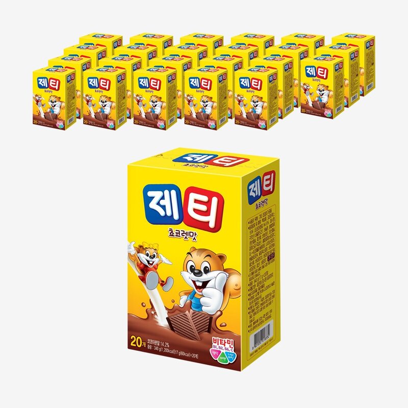 제티 쵸코렛맛 코코아분말, 17g, 80개입, 1개