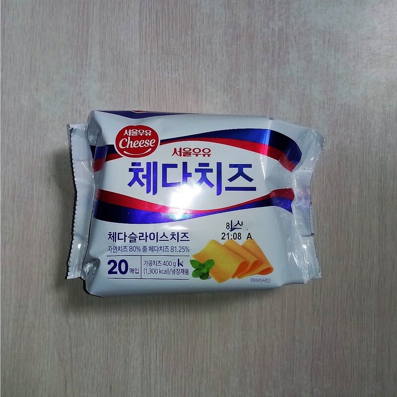 서울우유 체다슬라이스치즈, 180g, 2개