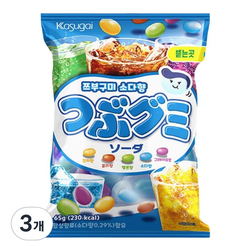 카스가이 쯔부구미 소다 65g, 12개