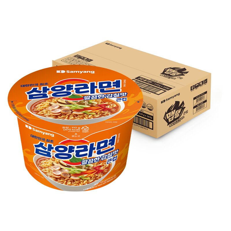 삼양라면 큰컵 110g, 16개