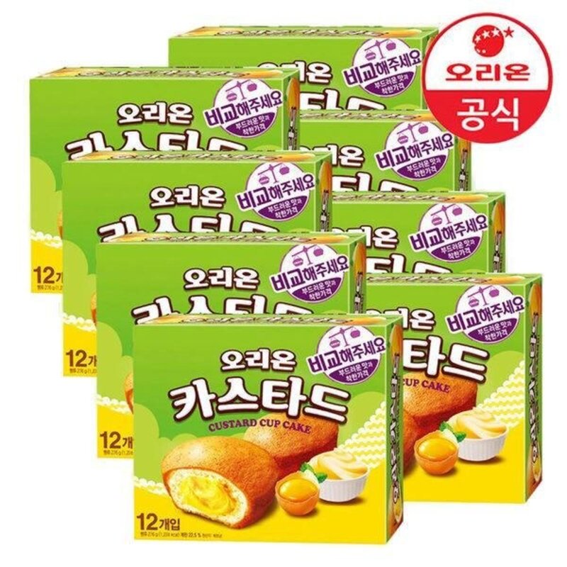 오리온 카스타드 12p 대용량, 23g, 48개