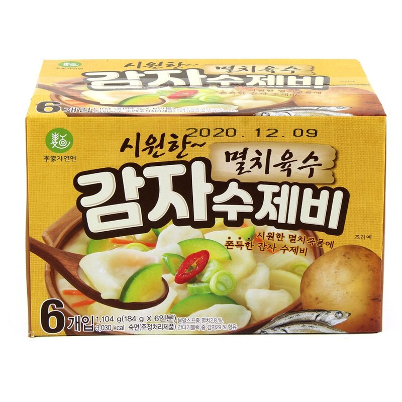 8입 이가자연면 x 186.5g 2 감자수제비, 상세페이지 참조, 1