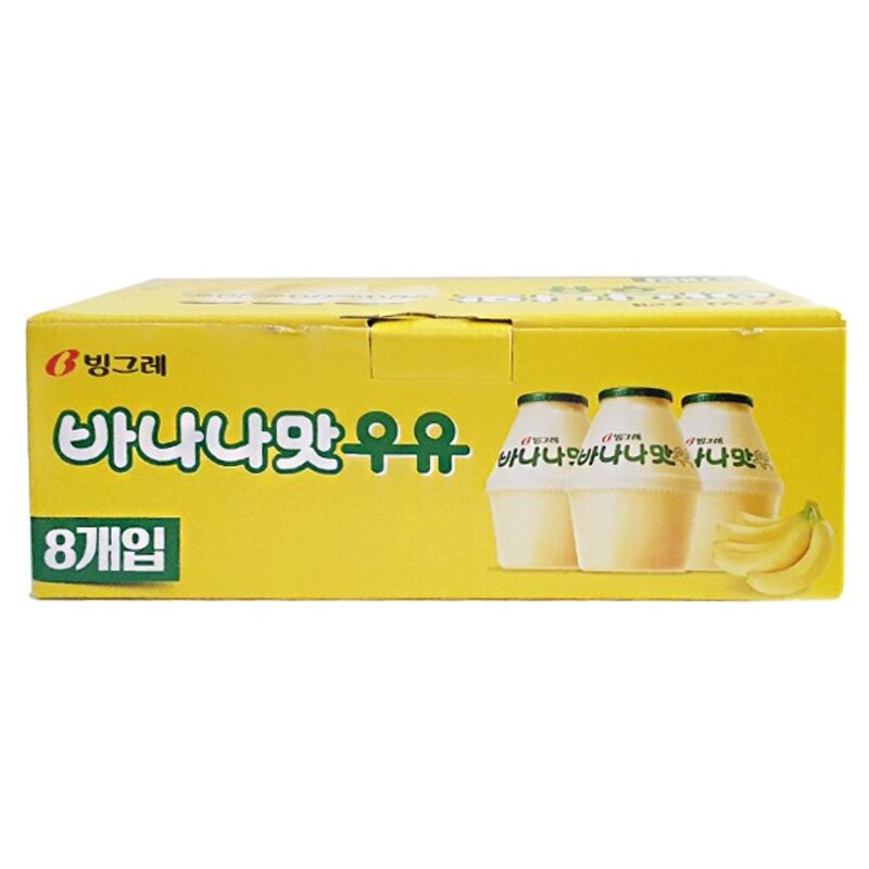 빙그레 단지우유 바나나맛 우유 240ml x 16개