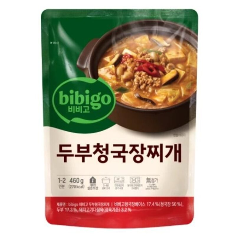 CJ 비비고 두부청국장찌개, 460g, 2개