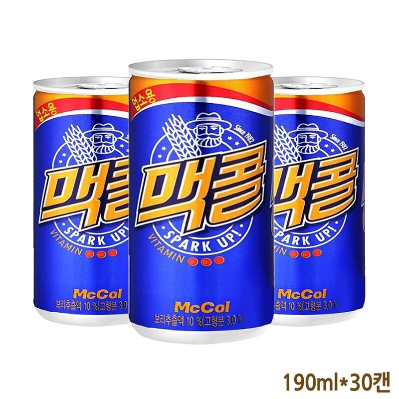 DAE 맥콜 190ml X 90개 탄산 맥콜 콜라 청량음료