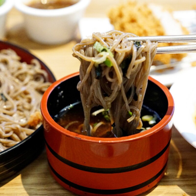 전국 맛집 [봉평메밀마당] - 국산 메밀국수 5~6인분, 1kg, 1개, 비빔막국수 6인분(+소스)