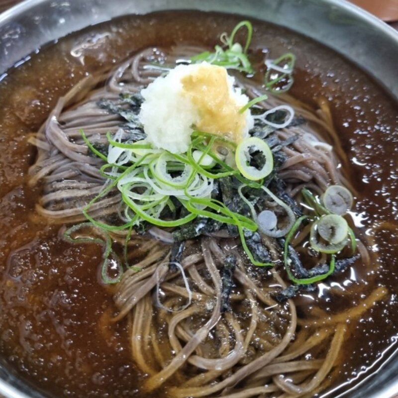 전국 맛집 [봉평메밀마당] - 국산 메밀국수 5~6인분, 1kg, 1개, 비빔막국수 6인분(+소스)