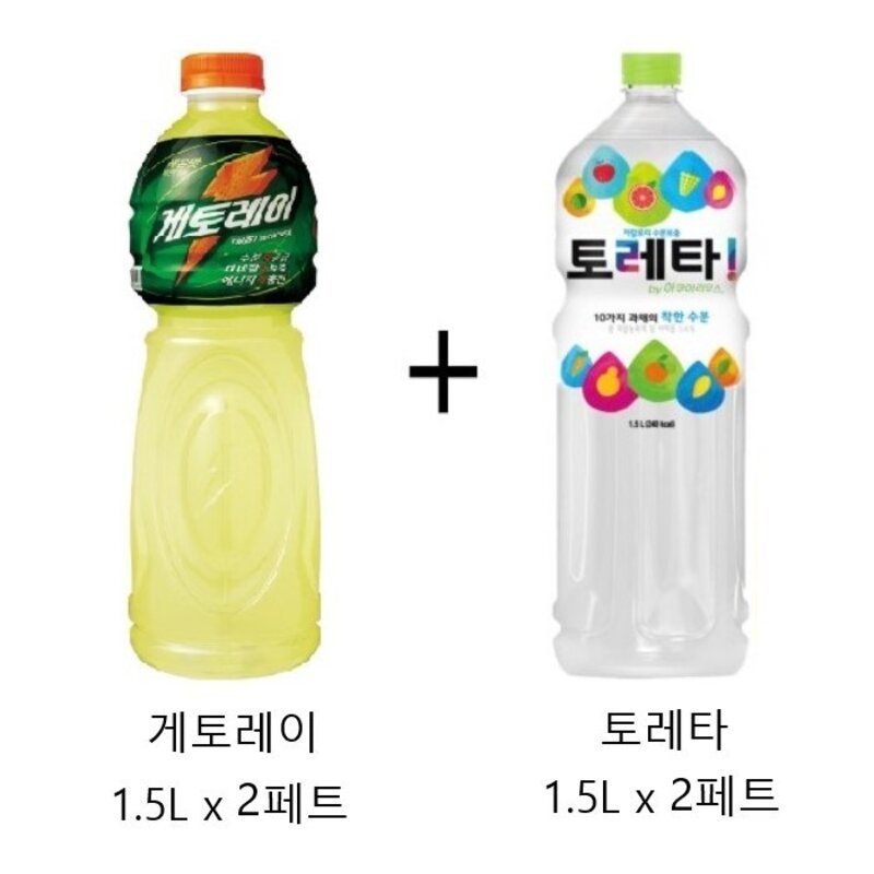 사랑주는쇼핑몰 게토레이 1.5L x 2페트 + 토레타, 1.5L, 4개