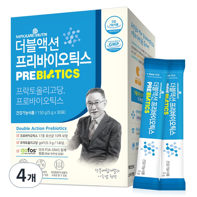 메이준뉴트리 더블액션 프리바이오틱스 유산균 30p 150g 4개