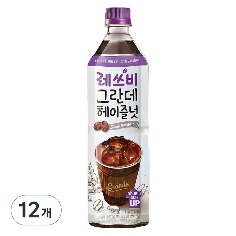 레쓰비 그란데 헤이즐넛 1L 12개