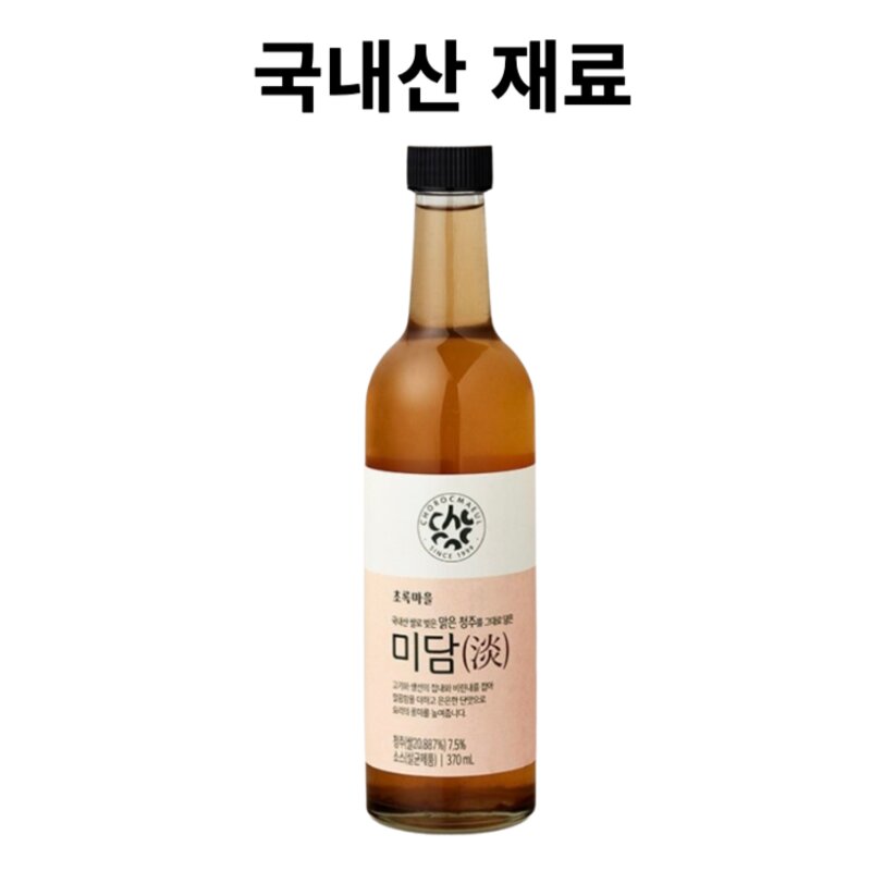 초록마을 미담 청주 370ml 1개