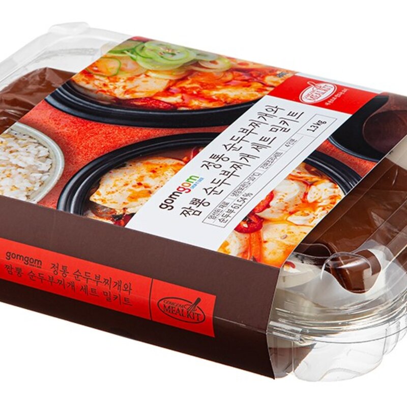 곰곰 정통 순두부찌개와 짬뽕 순두부찌개 세트 밀키트, 1.3kg, 1세트