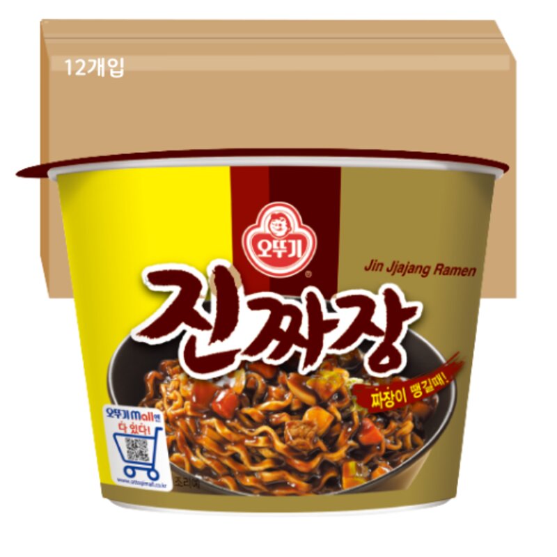 오뚜기 진짜장 컵라면 115g 12개