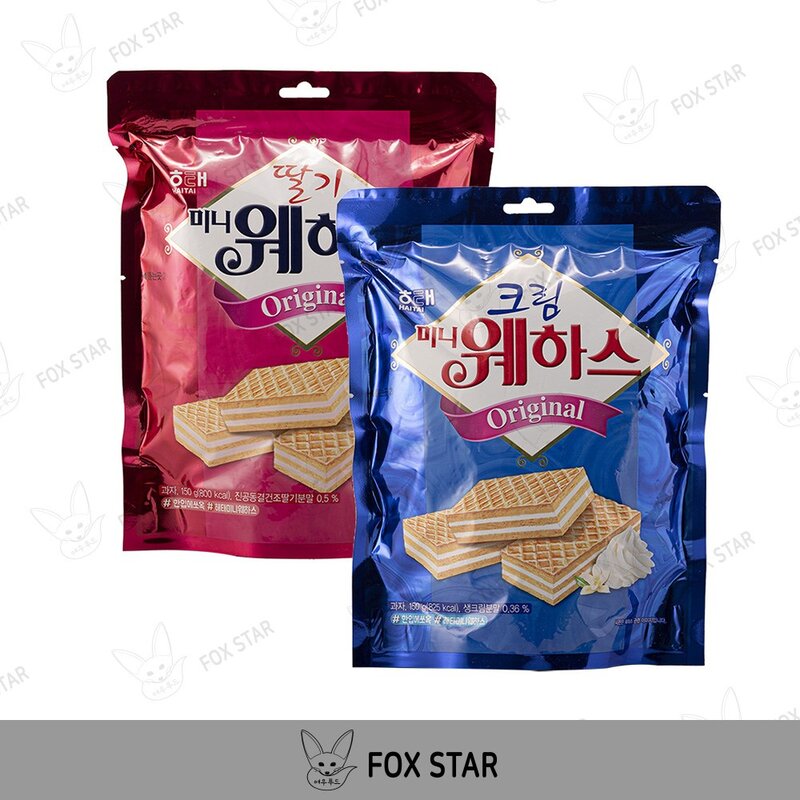 미니 웨하스 크림 150g x 3p  딸기 150g x 3p 세트