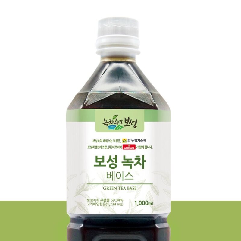 녹차수도보성 녹차 베이스 1L 3개