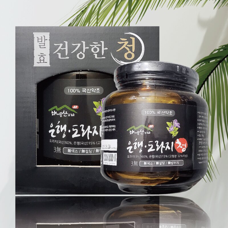 약초인 은행도라지청, 1kg, 1개