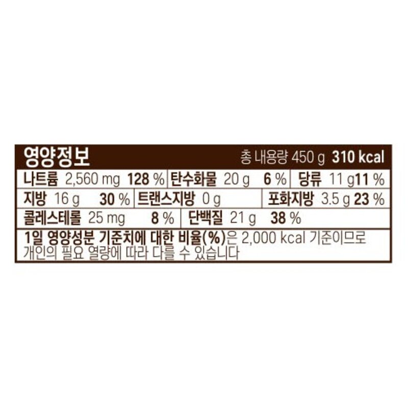 호밍스 고깃집 차돌된장찌개, 450g, 1개