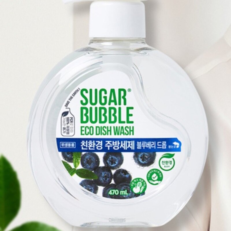 슈가버블 친환경 주방세제 블루베리 드롭, 470ml, 1개