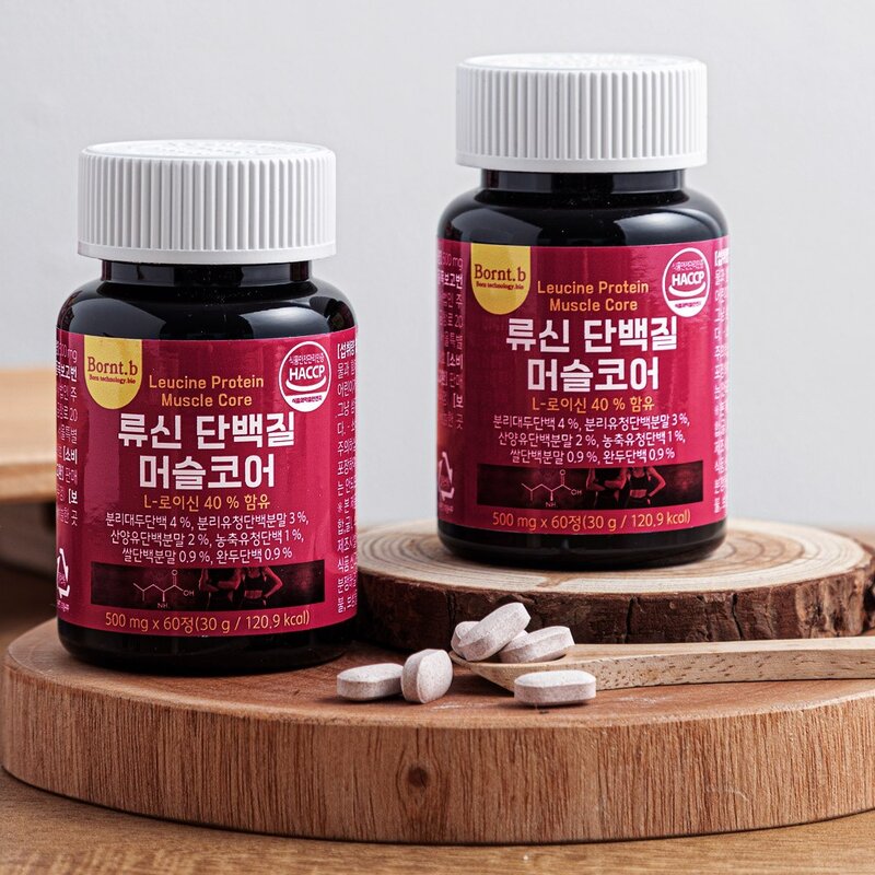 본트비 류신 단백질 타블렛 아미노산 BCAA 머슬코어 30g 60정 1개