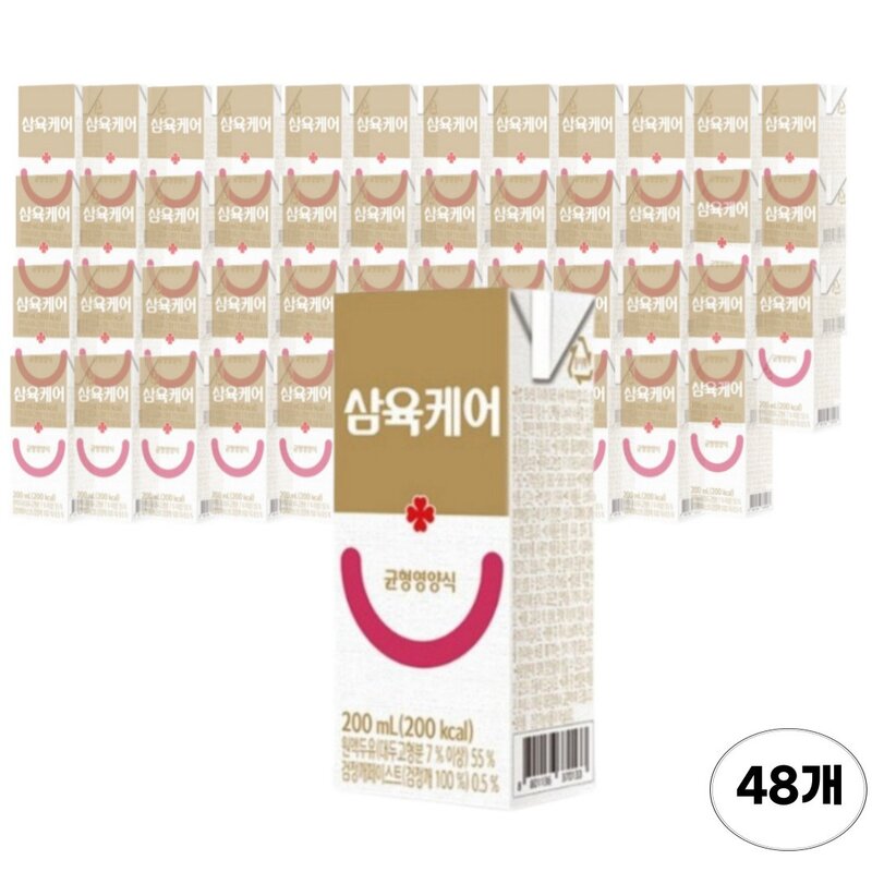 삼육 케어푸드 환자용 균형영양식 200ml x 48팩, 200ml, 48개