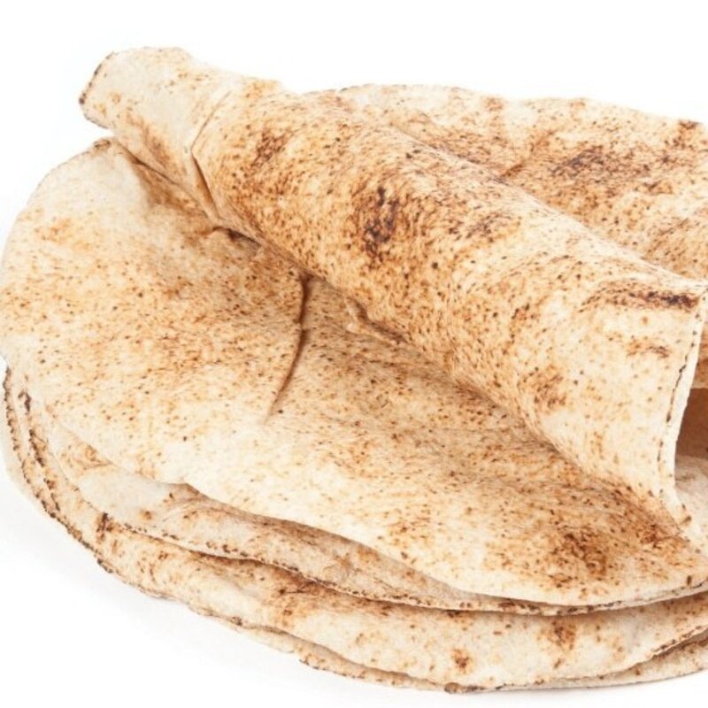 터키 라바쉬 피타터키난Naan 7인치 화덕 씬피자 도우 Khobez Arab Bread 54g 32개