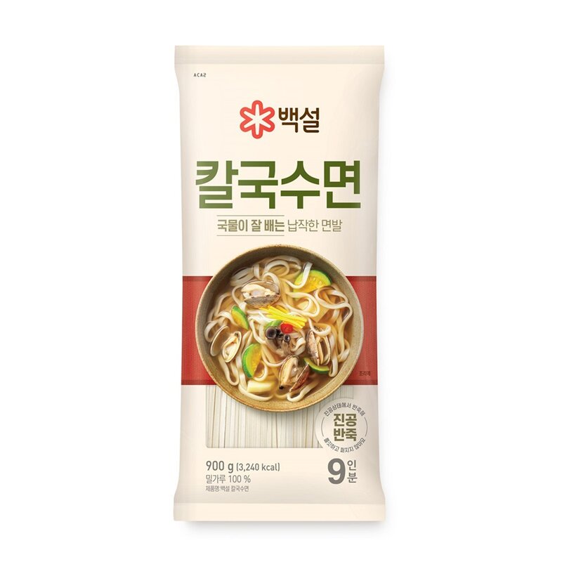 백설 칼국수면, 900g, 1개