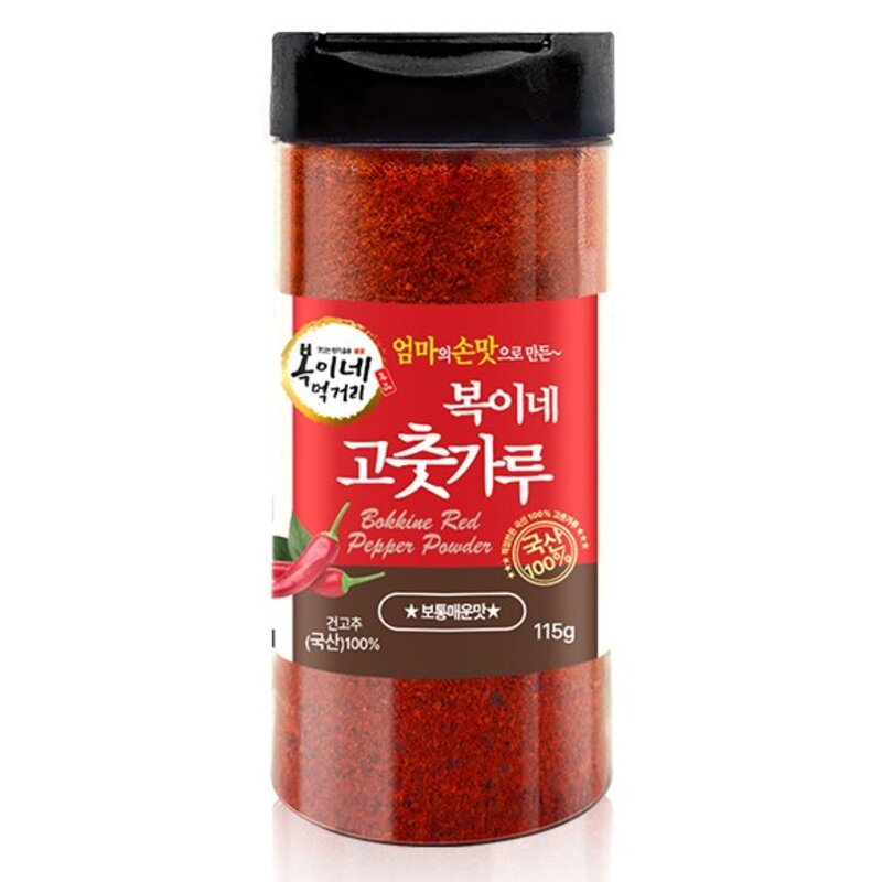 복이네먹거리 국산 고춧가루 보통맛 반찬용, 115g, 1개