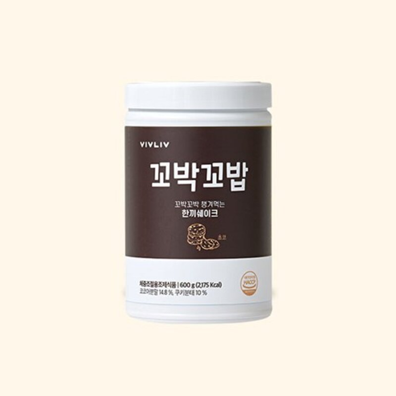 비브리브 꼬밥꼬밥 초코 다이어트쉐이크, 600g, 1개