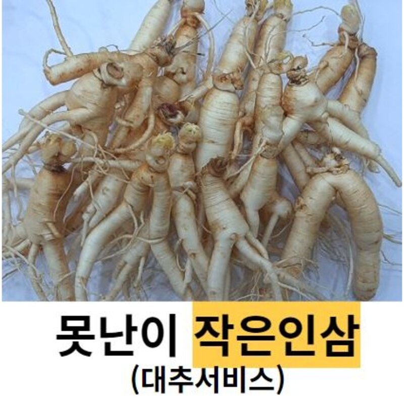 못난이 작은 파삼 세척못난이 40-50뿌리 금산인삼 수삼 파삼, 300g 15-20..., 1개