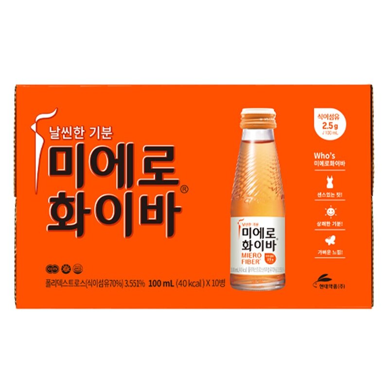 현대약품 미에로화이바, 100ml, 60개