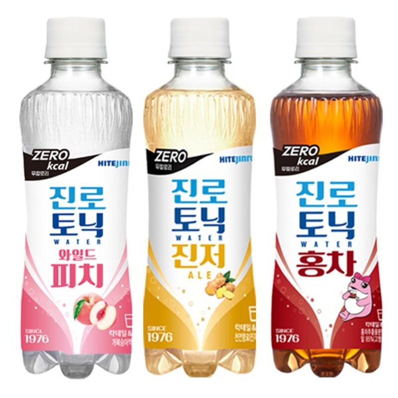 토닉워터 300ml 3종 혼합 24개와일드피치8개진저에일8개홍차8개