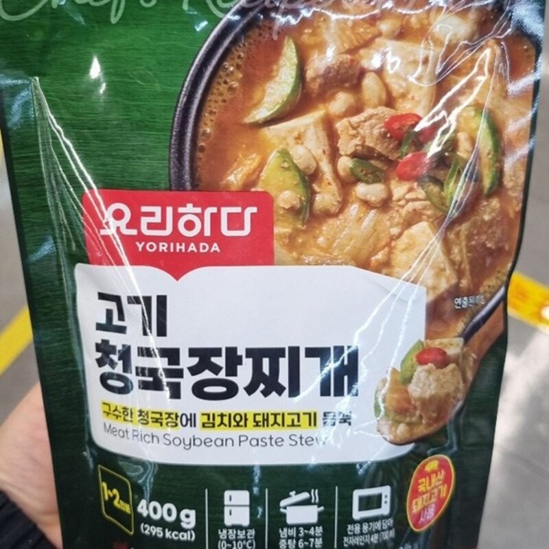 요리하다 요리하다 고기청국장찌개 400g 아이스박스 포장 400g 1개