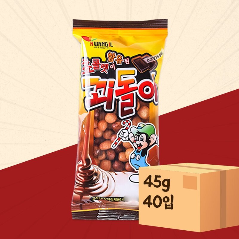 광일제과 꾀돌이 45gX40봉 45g 40개