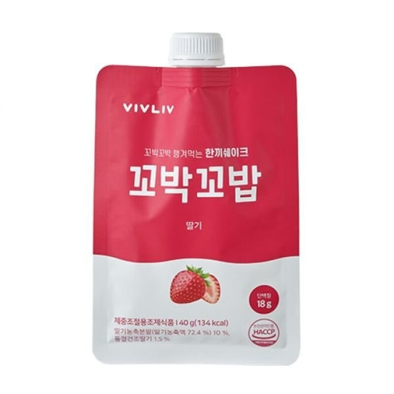 꼬박꼬밥 단백질 쉐이크 딸기맛 40g 7개, 1개