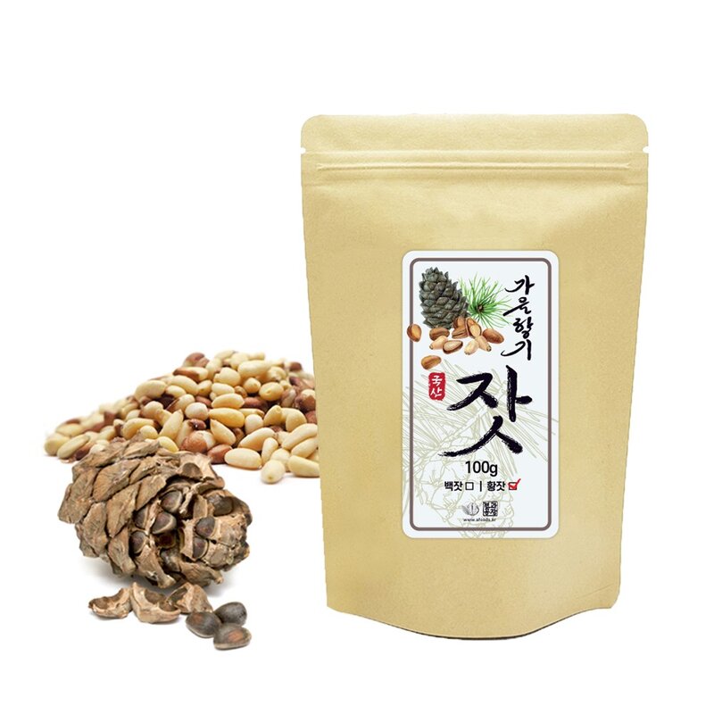 가을향기 가평잣 국산잣 100g(봉지) 황잣, 황잣 100g(봉지..., 1개