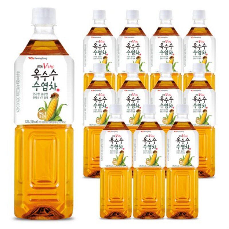 광동 옥수수수염차 1.25L 12pet 선물 1위, 1.25L, 12개