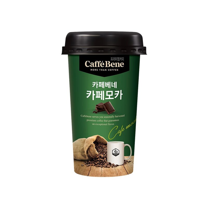 카페베네 컵커피 200ml 3종 -카페라떼카페모카카라멜마끼아또각 10개씩